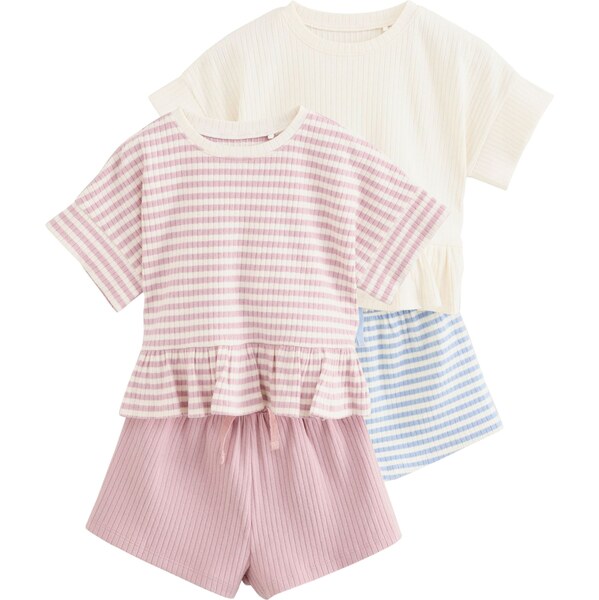 Next Set nebielená / svetlomodrá / staroružová 63163836