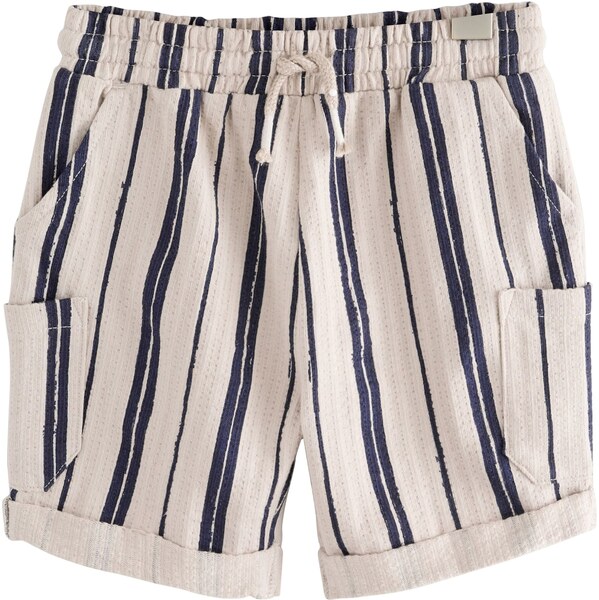 Next Nohavice námornícka modrá / biela ako vlna 63095520
