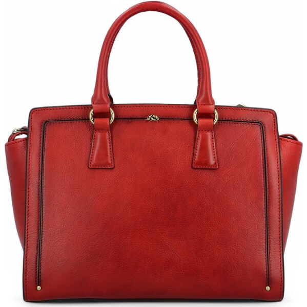 Dámska kožená kabelka do ruky červená - Katana Arinze červená 63185106