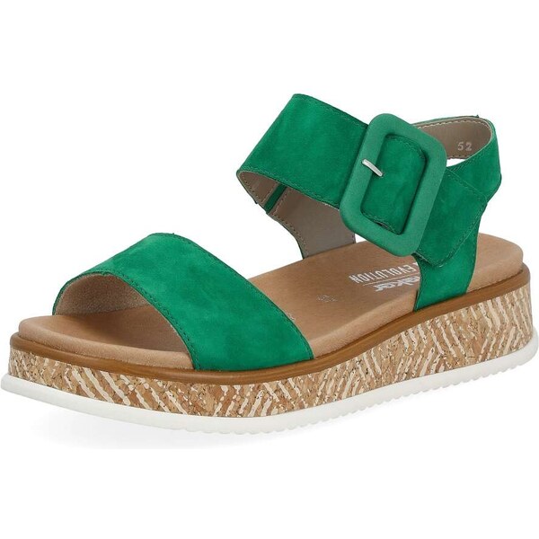 Dámske sandále RIEKER W0800-52 zelená S5 50195863