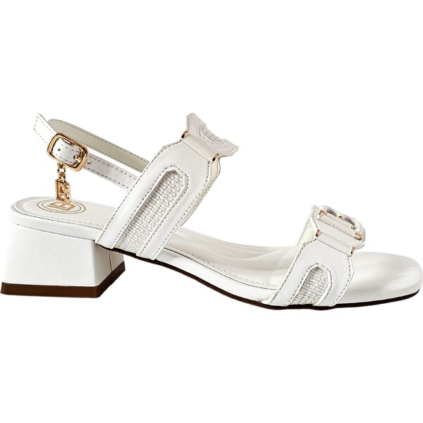 Biele sandále Laura Biagiotti NP Calf White 63105787