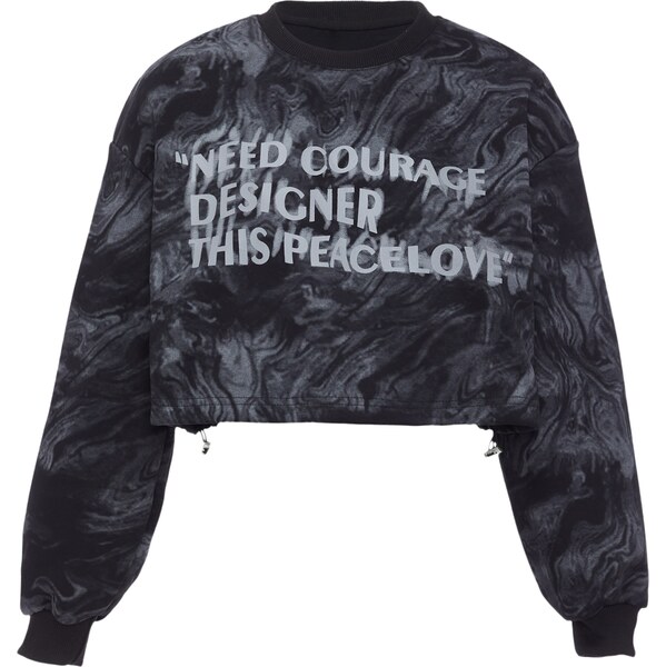 HOMEBASE Mikina sivá / čierna 63145202