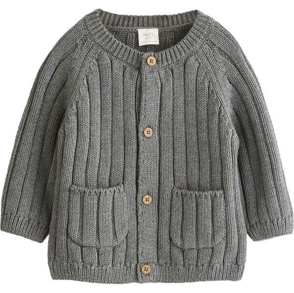 Next Kardigán sivá / biela 63152139