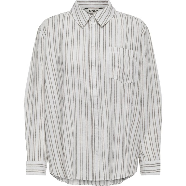 ONLY Blúzka ONLTokyo kamenná / biela 63107156