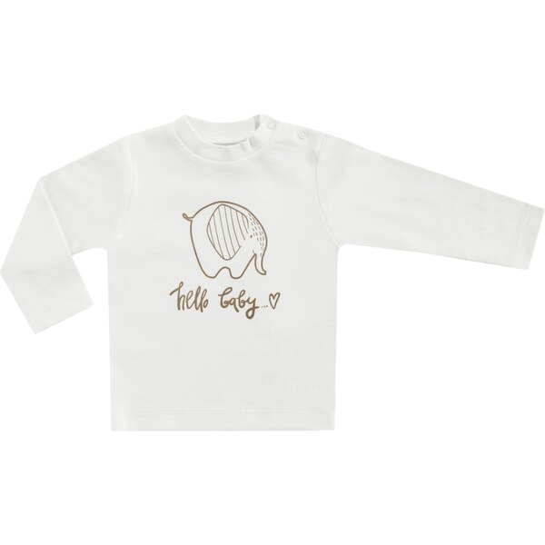 JACKY Tričko karamelová / šedobiela 63146676