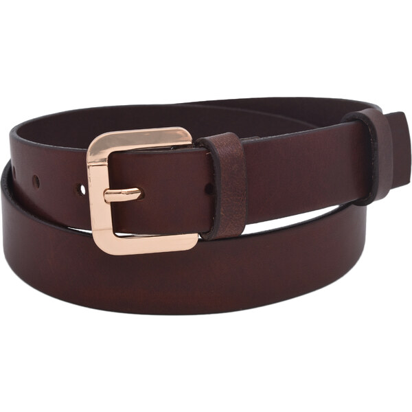 Mercucio Kožený dámsky opasok 721-30-32 tmavohnedý pracka Blanka 64507532