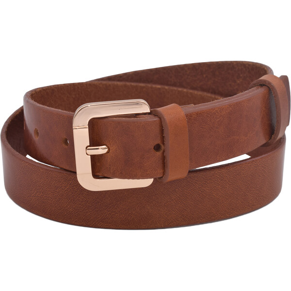 Mercucio Kožený dámsky opasok 721-30-33 koňak pracka Blanka 64507533