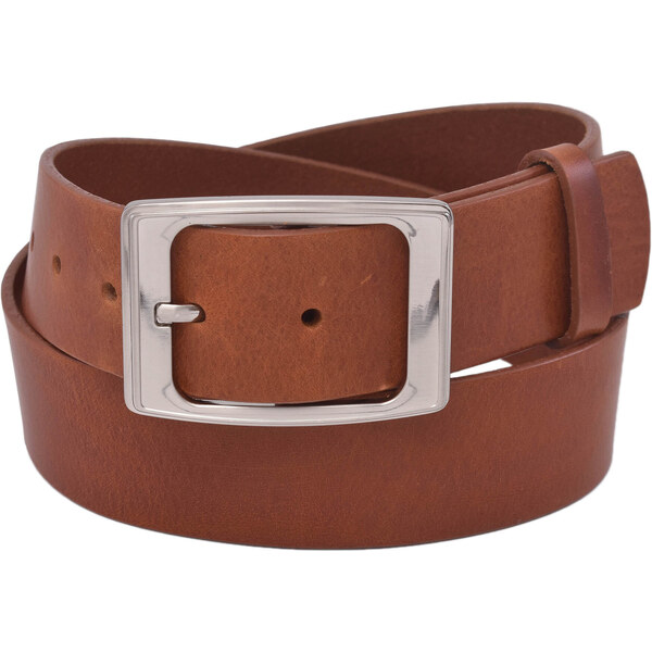 Mercucio Kožený dámsky opasok 724-40-39 koňak hladký pracka Estera 64507571