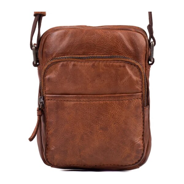 SEGALI Pánska kožená taška cez rameno 229413 TAN 46571318