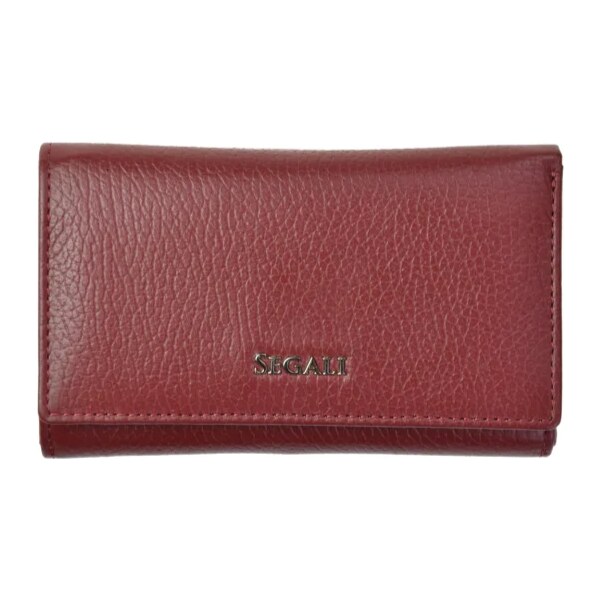 SEGALI Dámska kožená peňaženka SG-27074 bordo 46835425