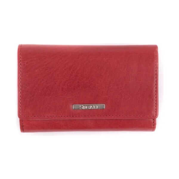 SEGALI Dámska kožená peňaženka SG-23305 CD vinová 35335843