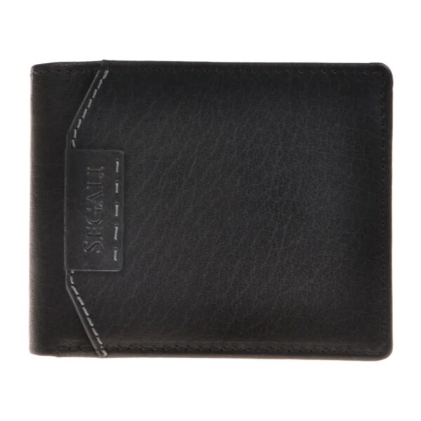 SEGALI Pánska kožená peňaženka 250758 čierna (malá) 35335784