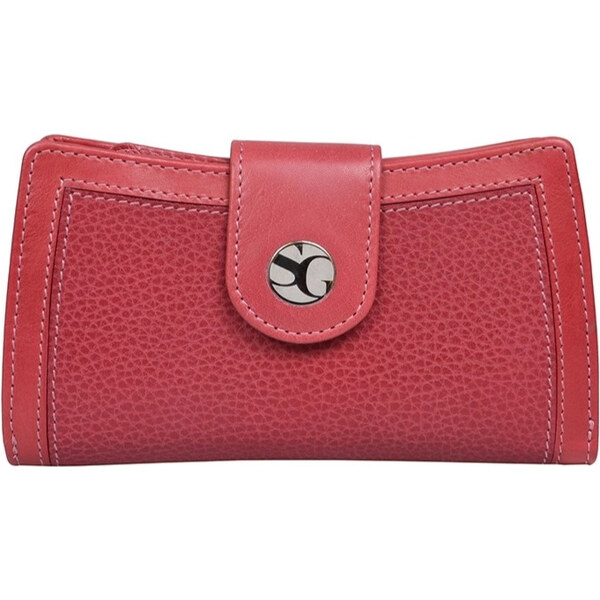 SEGALI Dámska kožená peňaženka SG-27053 carmine 18672180