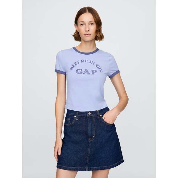 GAP Dámske Crop tričko s logom 749366-03 66265924