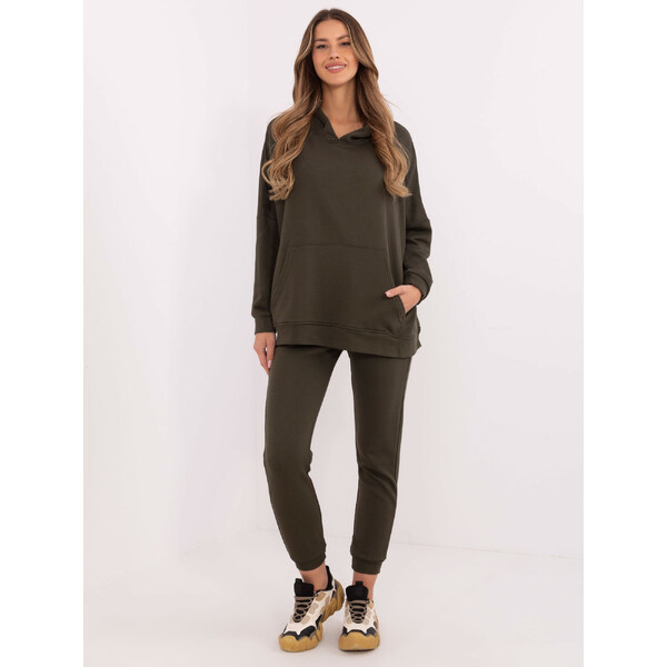 BASIC Khaki dámska tepláková súprava s oversize mikinou EM-KMPL-861.48 61718250