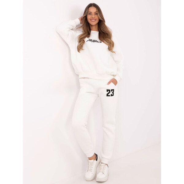 BASIC Smotanová dámska tepláková súprava s nápismi EM-KMPL-890.13P 61779959