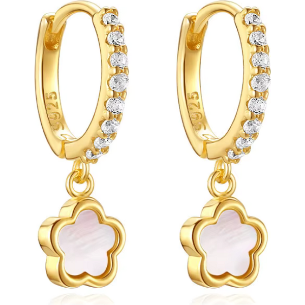 Olivie Strieborné náušnice KVÍTOK GOLD 9482 63265468