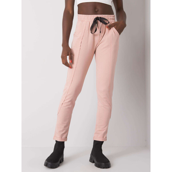 RELEVANCE Svetlo ružové dámske tepláky RV-DR-6437.18-pink 57948049