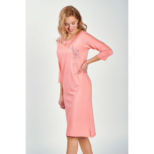 Taro Dámske bavlnené pyžamo Ashley 3242 koralové, Farba koralová 63110379