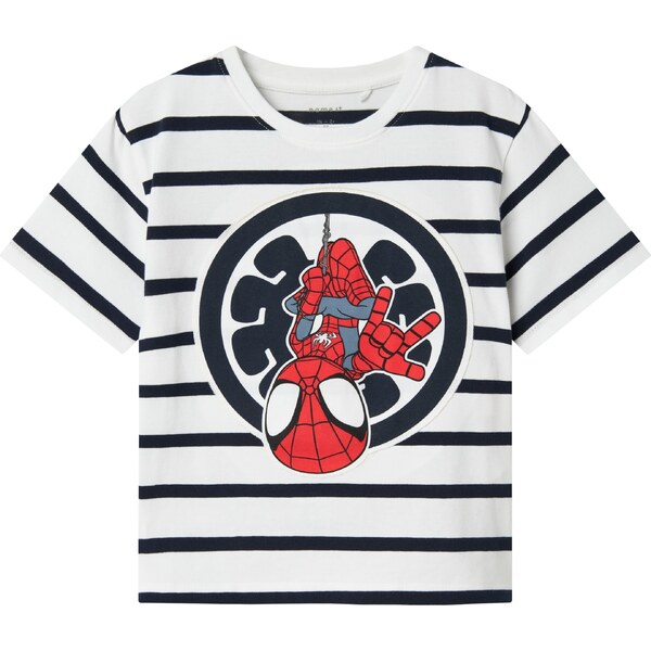 NAME IT Tričko NMMMULIN SPIDER námornícka modrá / sivá / červená / 63116171