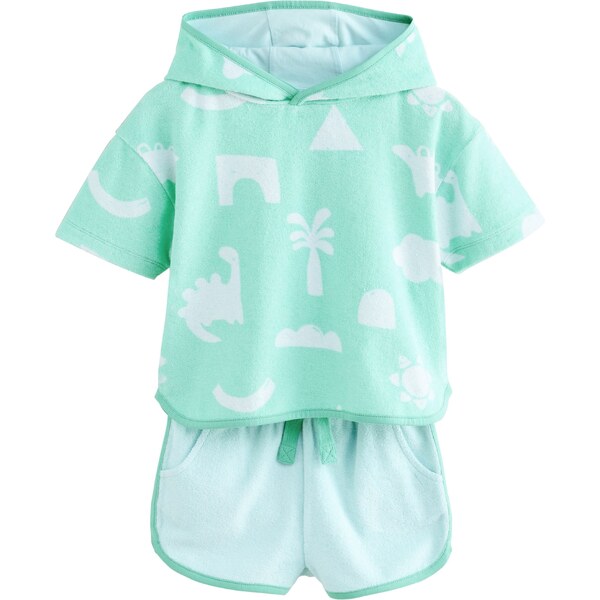 Next Pyžamo svetlomodrá / mätová / biela 63125764