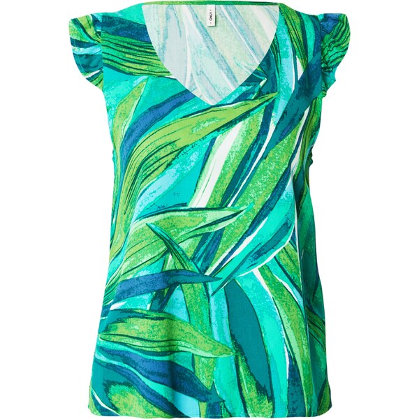 ONLY Blúzka ONLALMA tyrkysová / limetová / petrolejová / mätová 63116932