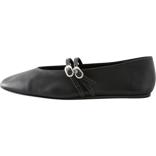 Next Baleríny Mary-Janes čierna / strieborná 65875628