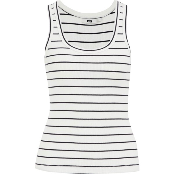WE Fashion Top námornícka modrá / biela 63168617