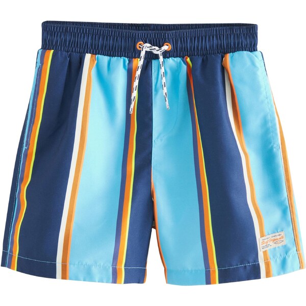 Next Plavecké šortky svetlomodrá / tmavomodrá / oranžová / biela 66001453