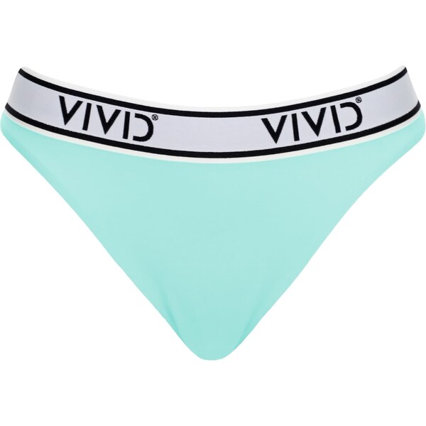 VIVID Bikinové nohavičky Mix&Match neónovo modrá / čierna / biela 63161266
