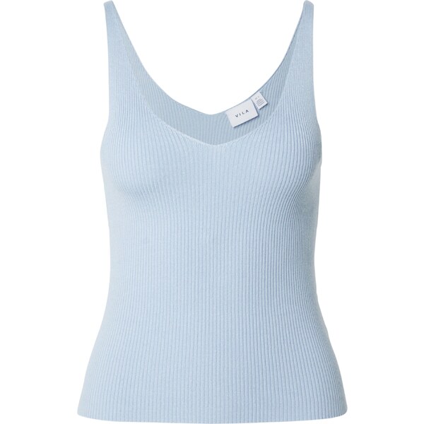 VILA Vyšívaný top VIWENNIE modrosivá 63116289