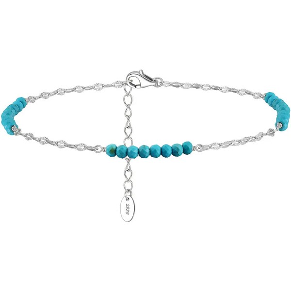 Olivie Stříbrný řetízek na nohu TYRKYS 9491 63265239