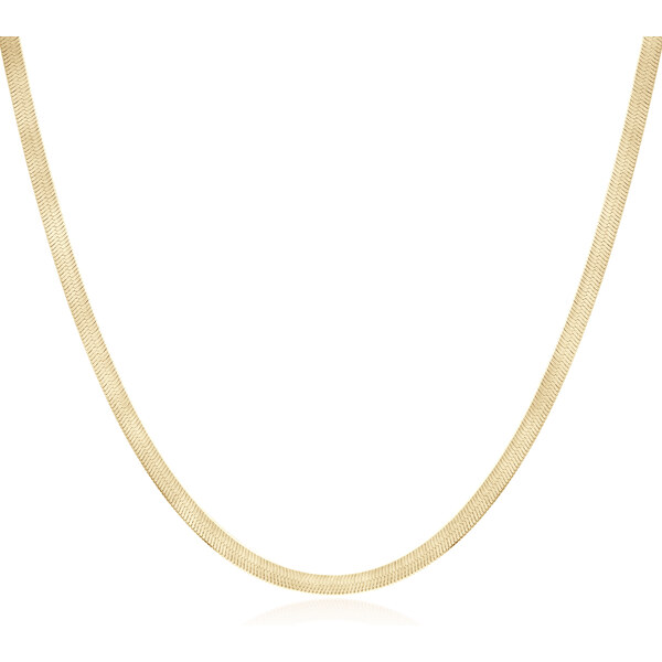 Olivie Strieborný plochý 45cm náhrdelník GOLD 9510 64818321