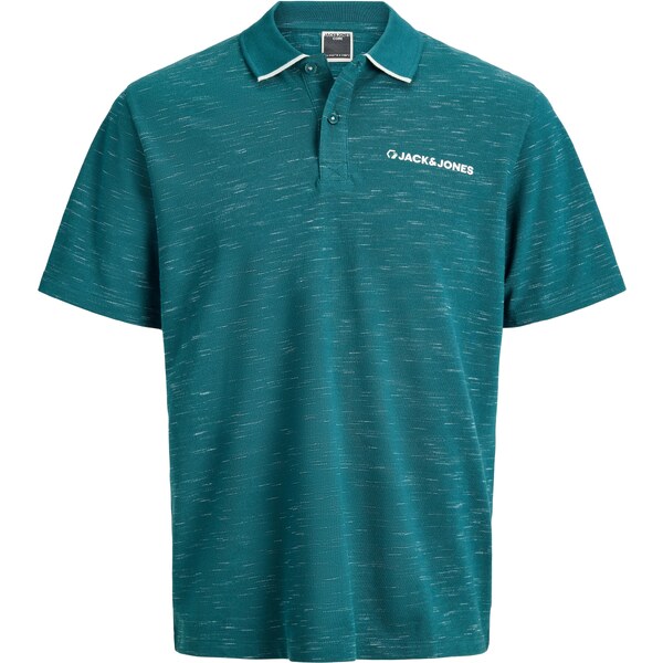 JACK & JONES Tričko JCOLogan tmavozelená / biela 63125669