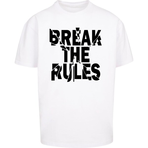 Merchcode Tričko Break The Rules 2 čierna / biela 63144770