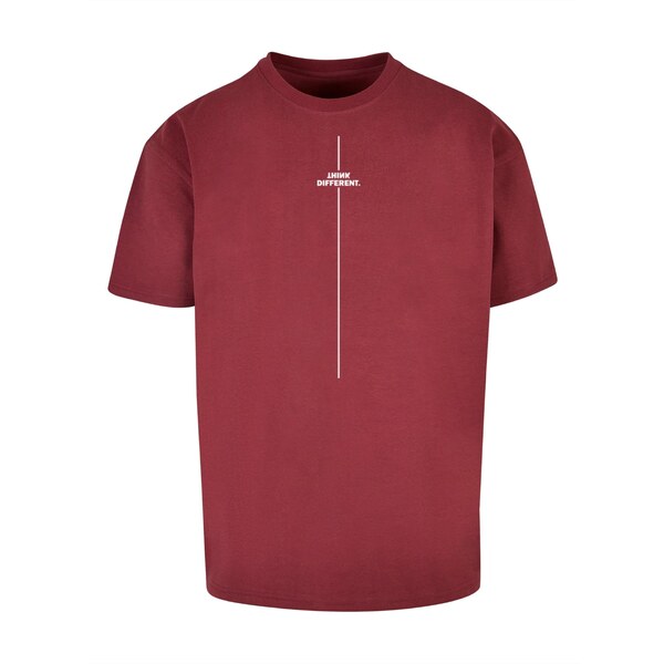 Merchcode Tričko Think Different čerešňová / biela 63145170