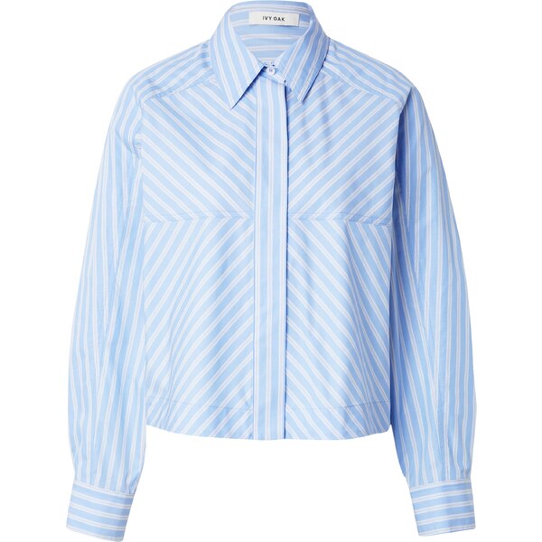 IVY OAK Blúzka BRITTNEY svetlomodrá / biela 63170218