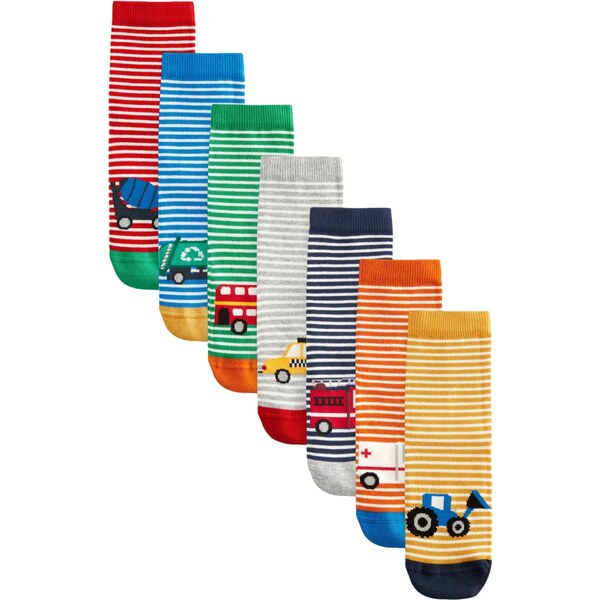 Next Ponožky modrá / žltá / zelená / červená 63164482