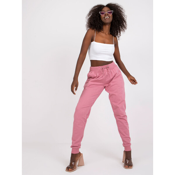 Ružové basic tepláky Jessica TW-DR-1033.16P-pink 32236985