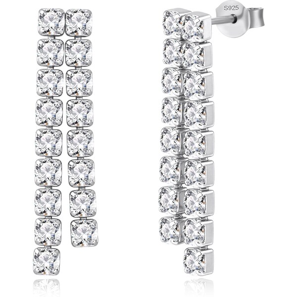 Olivie Svatební stříbrné náušnice 9499 63261351