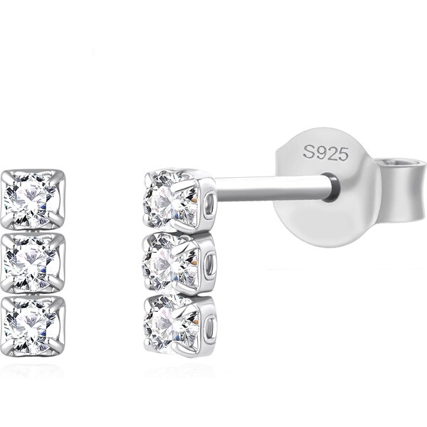 Olivie Svatební stříbrné náušnice 9501 63261174