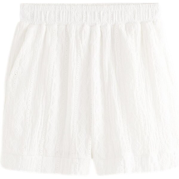 Next Nohavice Broderie Holiday biela 63153644