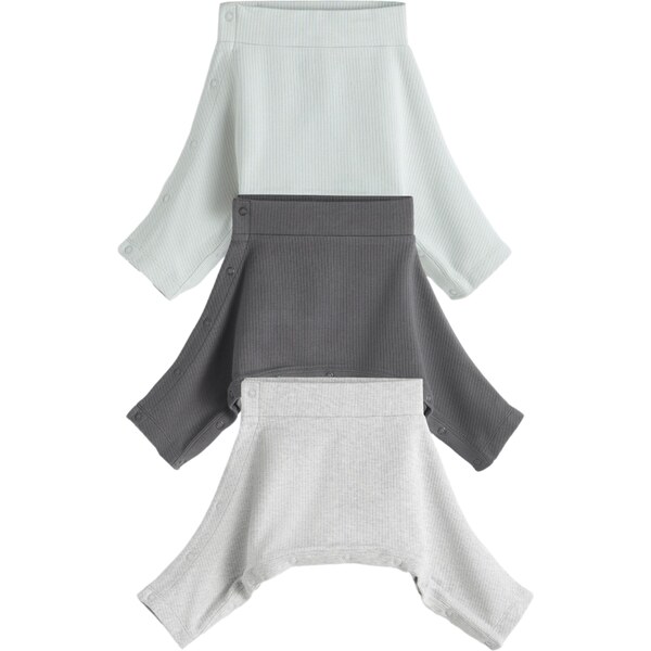 Next Pyžamo pastelovo modrá / svetlosivá / tmavosivá 63134828