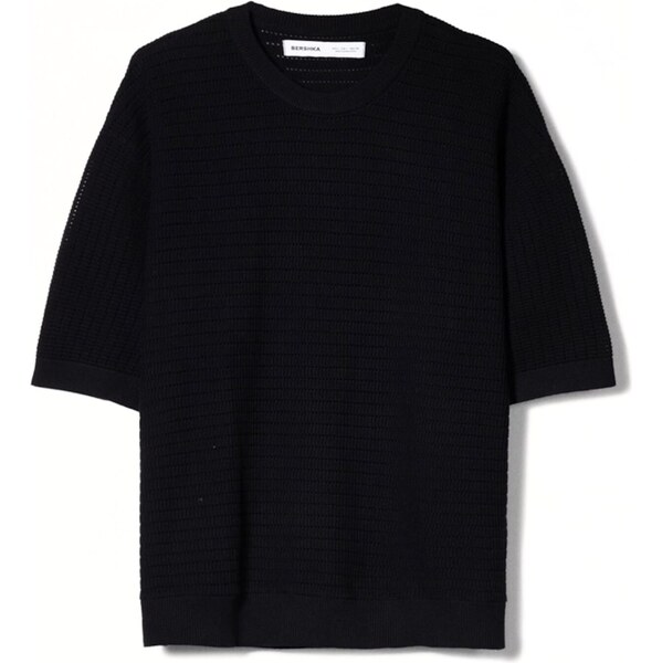 Bershka Tričko čierna 63156933