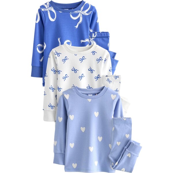 Next Pyžamo modrá / svetlomodrá / biela 63135067