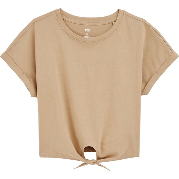 WE Fashion Tričko svetlohnedá 63165592