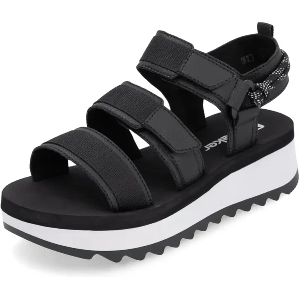 Dámske sandále RIEKER W3052-00 čierna S5 63138826