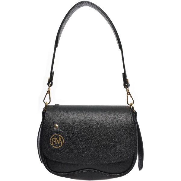 Roberta M Dámska kožená kabelka RM1958 Nero 66585508