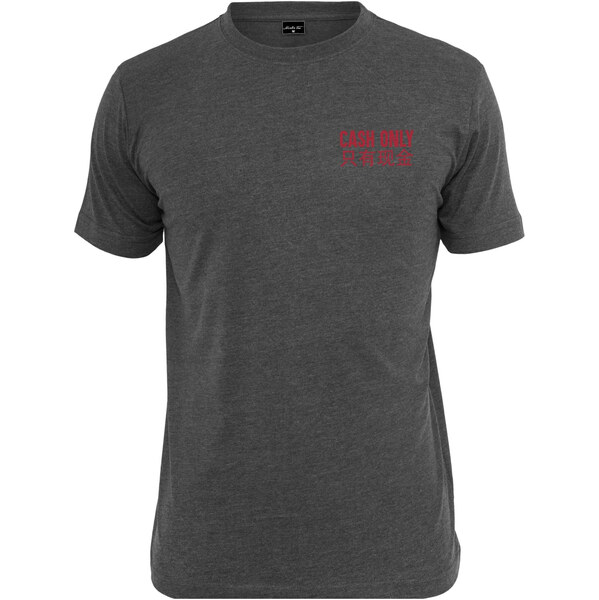 Mister Tee Tričko Cash Only antracitová / červená / biela 63146432