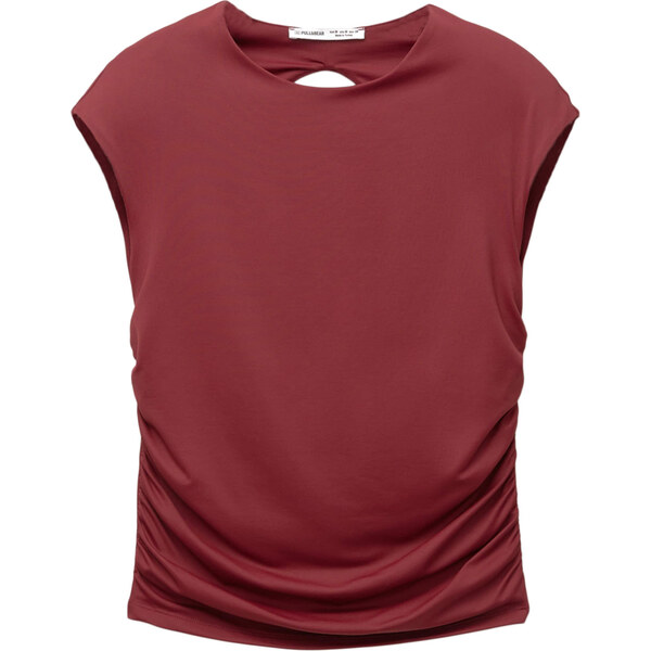 Pull&Bear Top burgundská 63157468